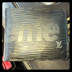 Louis Vuitton And supreme black wallet